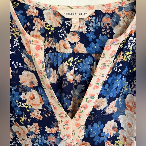 Rebecca Taylor Gigi Floral Silk Mini Dress size 0 - Picture 7 of 15